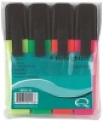 1 Textmarker Set, 4 Farben gelb, gr�n, orange, rosa