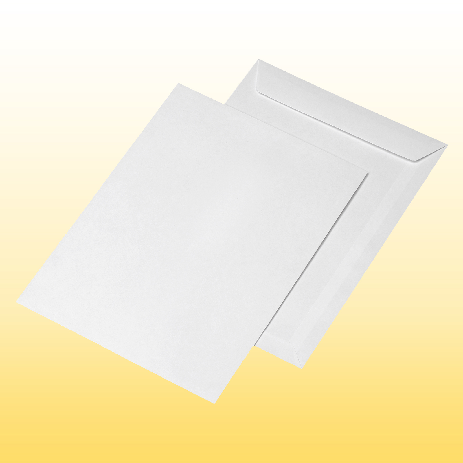 haftklebend weiß 90g/m² 166 250 x 353mm 250 Briefumschläge Versandtaschen B4 
