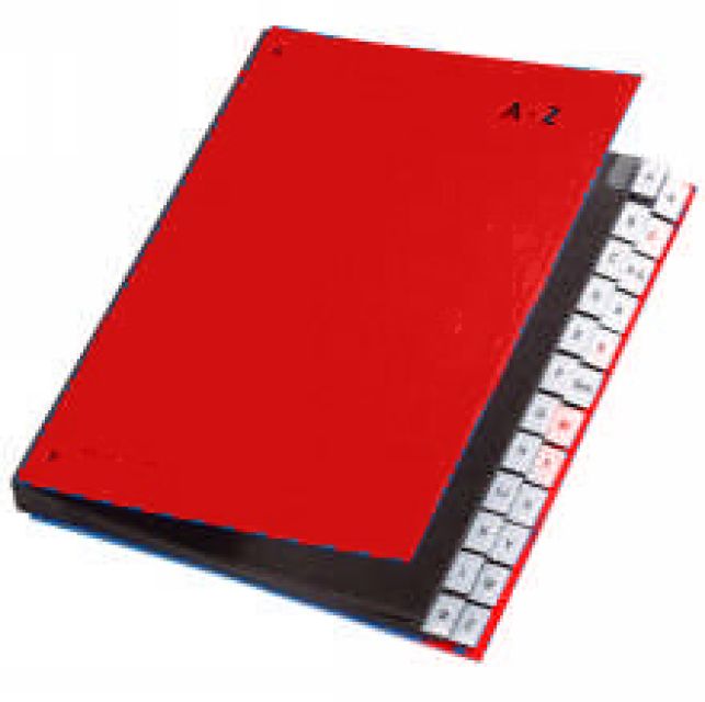 Pultordner Color-Einband,Tabe 1 - 31, 32 Fcher, rot