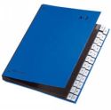 Pultordner Color-Einband,Tabe A - Z, 24 Fcher, blau